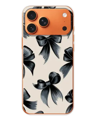Чехол для iPhone 17 Pro Max с картинкой «Банты Coquette»