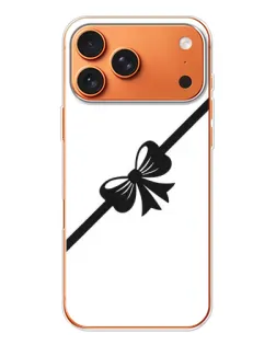 Чехол для iPhone 17 Pro Max с картинкой «Диагональный бант» Чехол для iPhone 17 Pro Max с картинкой «Диагональный бант»