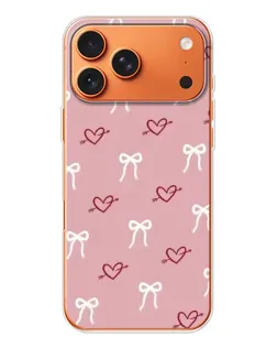 Чехол для iPhone 17 Pro Max с картинкой «Сердца и банты» Чехол для iPhone 17 Pro Max с картинкой «Сердца и банты»