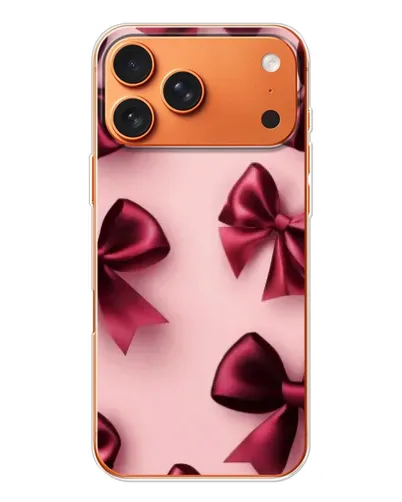 Чехол для iPhone 17 Pro Max с картинкой «Бордовый атлас»