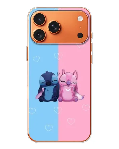 Чохол для iPhone 17 Pro Max з картинкою «Stitch та Angel Love» Чохол для iPhone 17 Pro Max з картинкою «Stitch та Angel Love»