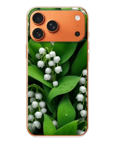Чехол для iPhone 17 Pro Max с картинкой «Ландыши в зелени»