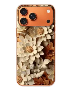 Чехол для iPhone 17 Pro Max с картинкой «Бежевый флористический декор» Чехол для iPhone 17 Pro Max с картинкой «Бежевый флористический декор»