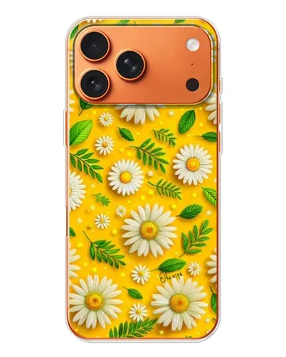 Чехол для iPhone 17 Pro Max с картинкой «Ромашковое солнце»