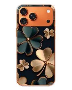 Чехол для iPhone 17 Pro Max с картинкой «Клевер в золоте» Чехол для iPhone 17 Pro Max с картинкой «Клевер в золоте»