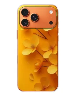 Чехол для iPhone 17 Pro Max с картинкой «Золотые лепестки» Чехол для iPhone 17 Pro Max с картинкой «Золотые лепестки»