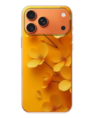 Чехол для iPhone 17 Pro Max с картинкой «Золотые лепестки»