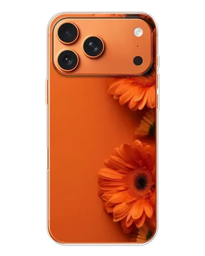 Чехол для iPhone 17 Pro Max с картинкой «Оранжевые герберы»