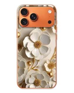 Чехол для iPhone 17 Pro Max с картинкой «Белие бумажние цвети» Чехол для iPhone 17 Pro Max с картинкой «Белие бумажние цвети»