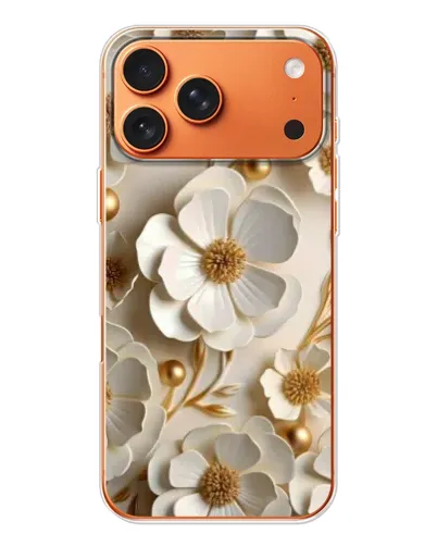 Чехол для iPhone 17 Pro Max с картинкой «Белие бумажние  цвети»
