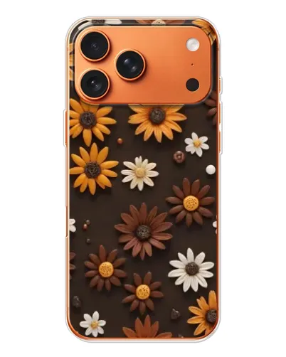 Чехол для iPhone 17 Pro Max с картинкой «Узор из маленьких подсолнухов»