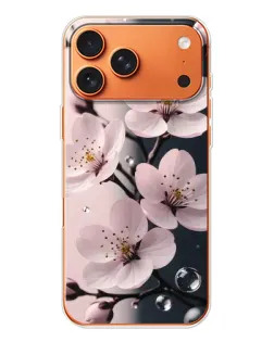 Чехол для iPhone 17 Pro Max с картинкой «Нежная сакура и капли» Чехол для iPhone 17 Pro Max с картинкой «Нежная сакура и капли»