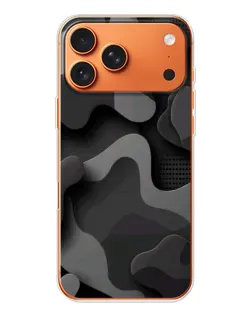Чехол для iPhone 17 Pro Max с картинкой «Темный абстрактный камуфляж» Чехол для iPhone 17 Pro Max с картинкой «Темный абстрактный камуфляж»