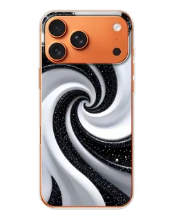 Чехол для iPhone 17 Pro Max с картинкой «Черно-белая спираль» Чехол для iPhone 17 Pro Max с картинкой «Черно-белая спираль»