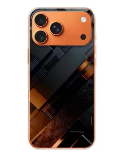 Чехол для iPhone 17 Pro Max с картинкой «Черные геометрические блоки» Чехол для iPhone 17 Pro Max с картинкой «Черные геометрические блоки»