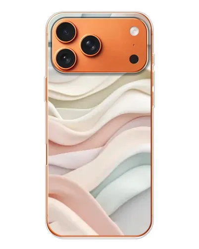 Чехол для iPhone 17 Pro Max с картинкой «Пастельные нежные волны»