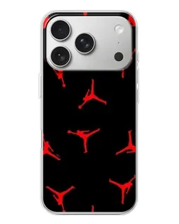 Чехол для iPhone 17 Pro с картинкой «Jordan Red Pattern»