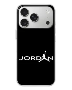 Чехол для iPhone 17 Pro с картинкой «Jordan White Logo»