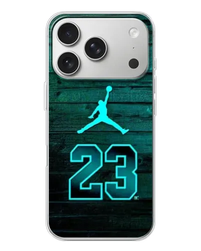 Чехол для iPhone 17 Pro с картинкой «Jordan Cyan 23» Чехол для iPhone 17 Pro с картинкой «Jordan Cyan 23»