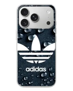 Чехол для iPhone 17 Pro с картинкой «Adidas Trefoil Blue»