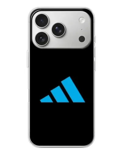 Чехол для iPhone 17 Pro с картинкой «Adidas Cyan Logo»