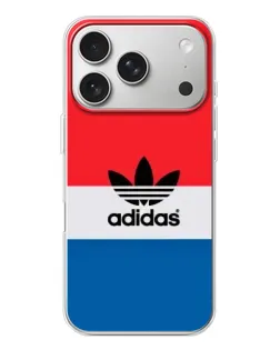 Чехол для iPhone 17 Pro с картинкой «Ретро блоки Adidas»