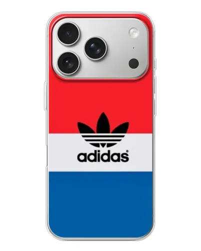 Чехол для iPhone 17 Pro с картинкой «Ретро блоки Adidas»