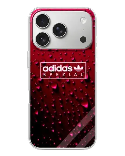 Чехол для iPhone 17 Pro с картинкой «Adidas Gold Marble»
