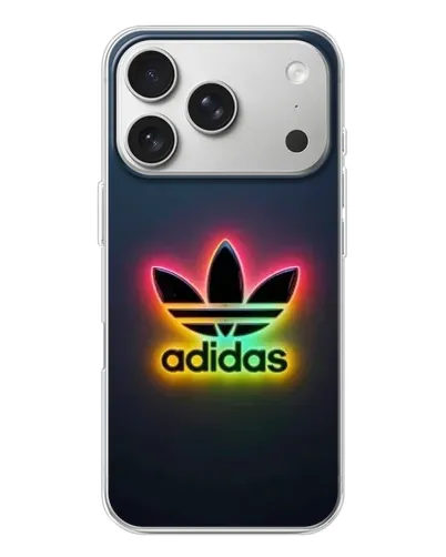 Чехол для iPhone 17 Pro с картинкой «Неоновый Adidas»