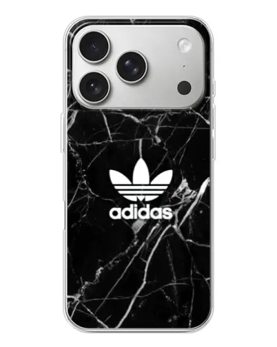Чехол для iPhone 17 Pro с картинкой «Белый мрамор Adidas»