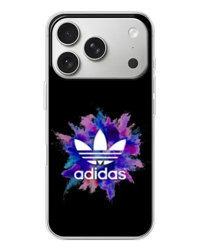 Чехол для iPhone 17 Pro с картинкой «Взрыв красок Adidas»