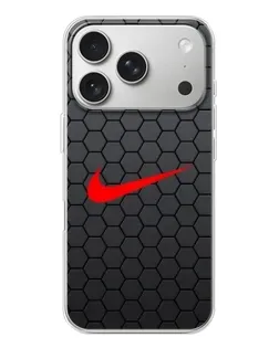 Чехол для iPhone 17 Pro с картинкой «Nike — карбоновая сетка» Чехол для iPhone 17 Pro с картинкой «Nike — карбоновая сетка»