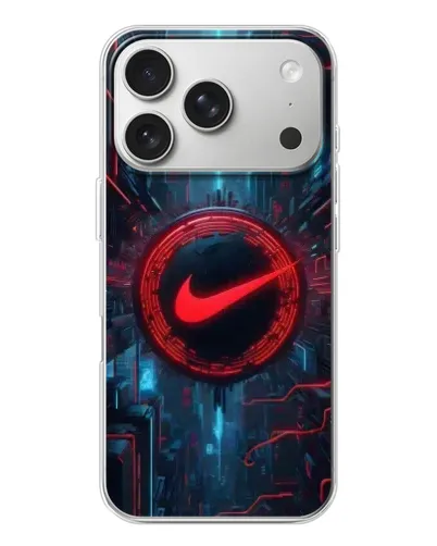 Чехол для iPhone 17 Pro с картинкой «Техногенный стиль Nike» Чехол для iPhone 17 Pro с картинкой «Техногенный стиль Nike»