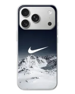 Чехол для iPhone 17 Pro с картинкой «Nike — зимние горы» Чехол для iPhone 17 Pro с картинкой «Nike — зимние горы»