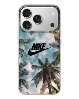 Чехол для iPhone 17 Pro с картинкой «Тропический принт Nike» Чехол для iPhone 17 Pro с картинкой «Тропический принт Nike»