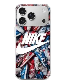 Чехол для iPhone 17 Pro с картинкой «Коллаж кроссовок Найк» Чехол для iPhone 17 Pro с картинкой «Коллаж кроссовок Найк»