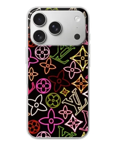 Чехол для iPhone 17 Pro с картинкой «Неоновый микс Nike»