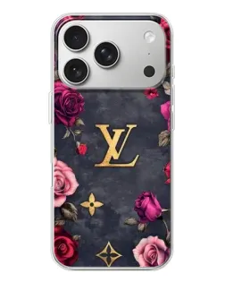 Чехол для iPhone 17 Pro с картинкой «Цветочный Louis Vuitton»