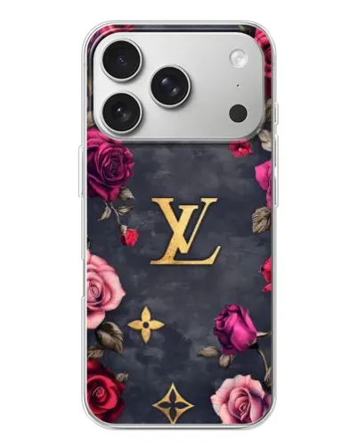 Чехол для iPhone 17 Pro с картинкой «Цветочный Louis Vuitton»