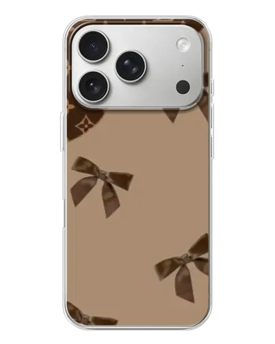 Чехол для iPhone 17 Pro с картинкой «LV — кофейный атлас»
