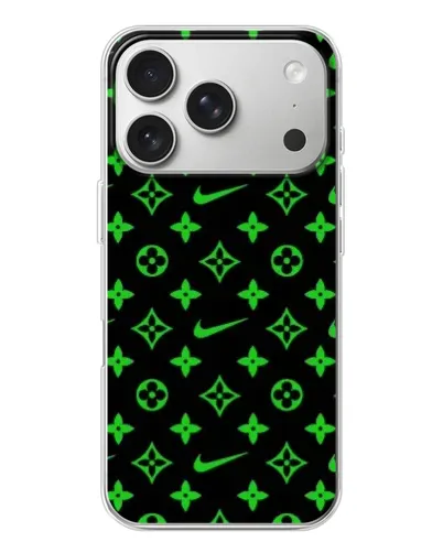 Чехол для iPhone 17 Pro с картинкой «Неоновый принт LV»
