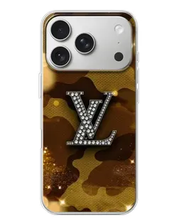 Чехол для iPhone 17 Pro с картинкой «Камуфляжный Louis Vuitton»