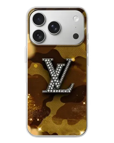 Чехол для iPhone 17 Pro с картинкой «Камуфляжный Louis Vuitton»