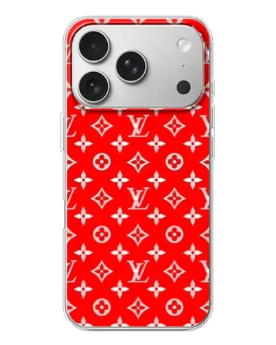 Чехол для iPhone 17 Pro с картинкой «Яркий паттерн LV»