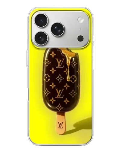 Чехол для iPhone 17 Pro с картинкой «Мороженое от LV»