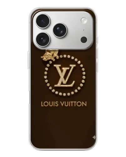 Чехол для iPhone 17 Pro с картинкой «LV — золотая печать»