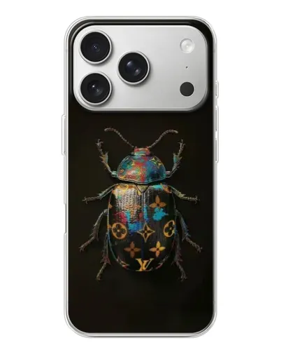 Чехол для iPhone 17 Pro с картинкой «LV — мраморный принт»