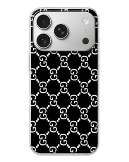 Чехол для iPhone 17 Pro с картинкой «Gucci — сетчатый паттерн»