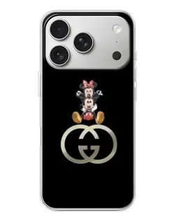Чохол для iPhone 17 Pro з картинкою «Мінні Маус на лого» Чохол для iPhone 17 Pro з картинкою «Мінні Маус на лого»