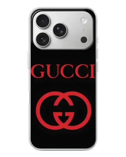 Чохол для iPhone 17 Pro з картинкою «Gucci — червоний логотип» Чохол для iPhone 17 Pro з картинкою «Gucci — червоний логотип»